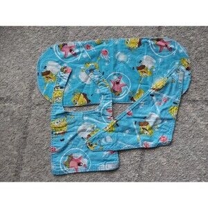 Sponge Bob Squarepants Handmade Bib, Drool Bib, And Burp Cloth. Flannel...